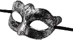 Maskeli Balo Antik Gri Gümüş Eskitilş Maske Balo Venedik-3