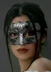 Maskeli Balo Antik Gri Gümüş Eskitilş Maske Balo Venedik-4