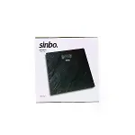 Dijital - Pilli Cam Banyo Baskülü Lcd Ekran - Sıcaklık Göstergeli 180KG/50GR 26X26CM Sinbo SBS-4450-3