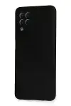 Samsung Galaxy A22 Kılıf Nano içi Kadife Silikon - Siyah-3