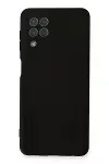 Samsung Galaxy A22 Kılıf Nano içi Kadife Silikon - Siyah-1
