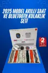 Yeni Nesil 7 Kordonlu Arama Bildirim Özellikli Kulaklık Hediyeli Akıllı Saat-1