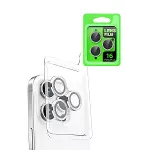Apple iPhone 16 Pro Raze Metal Kamera Lens - Beyaz-2