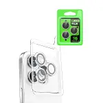 Apple iPhone 16 Pro Raze Metal Kamera Lens - Beyaz-3