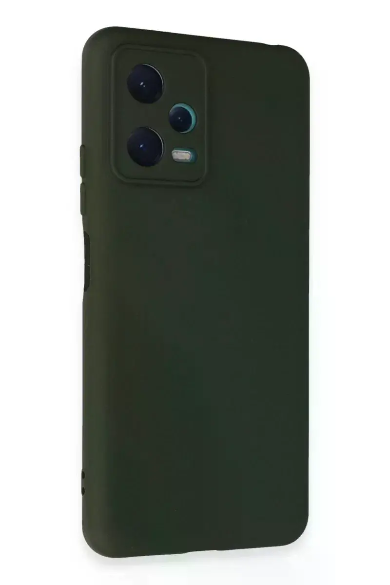 Xiao Red Note 12 5G Kılıf Nano içi Kadife Silikon - Koyu Yeşil