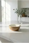 Mango Agacı Sunum Servis Kasesi & Dekoratif Kase 20 Cm Krem-1