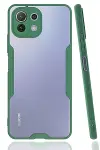 Xiao Mİ 11 Lite Kılıf Platin Silikon - Yeşil-1