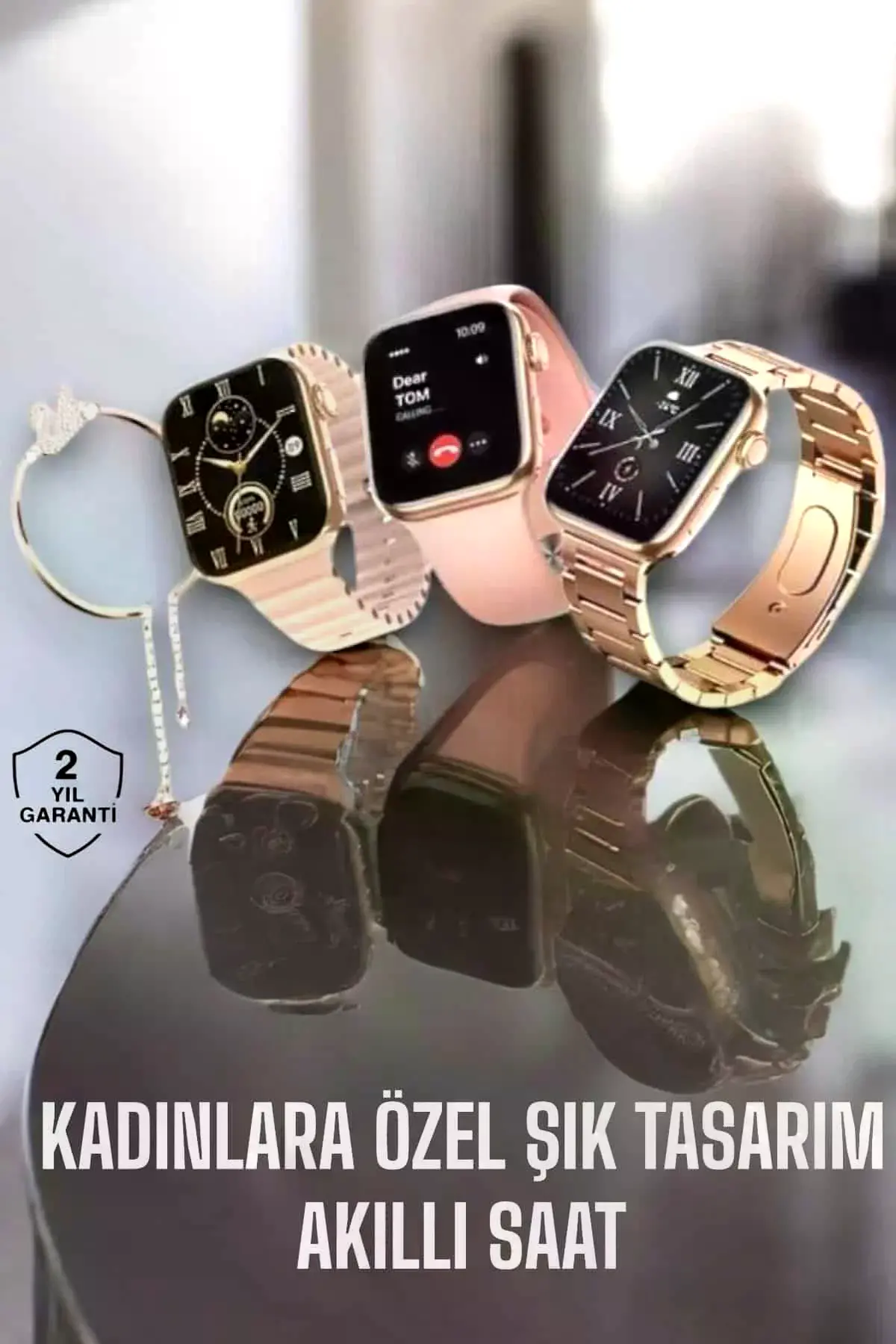 Akıllı Saat Kadınlara Uyku Ve Sağlık Takibi Yapabilen Bileklik Hediyeli