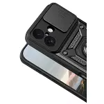 Apple İphone 17 Pars Lens Yüzüklü Silikon - Siyah-3