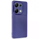 Xiao Red Note 13 Pro 4g Kılıf Auto Focus Karbon Kapak - Lacivert-2
