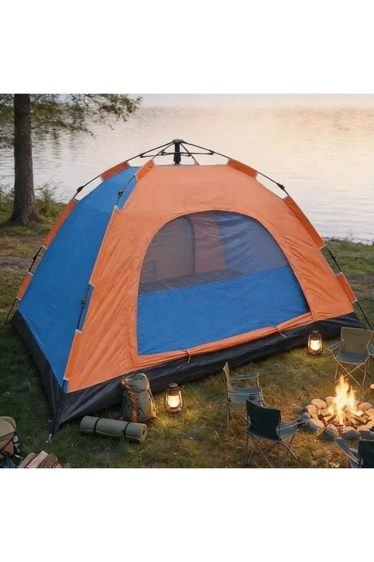 10 Kişilik Otomatik Kurulum Kamp Çadırı – Outdoor, Suya Dayanıklı Hızlı Kurulum Piknik ve Doğa İçin