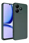 Realme C61 Kılıf First Silikon - Koyu Yeşil-1