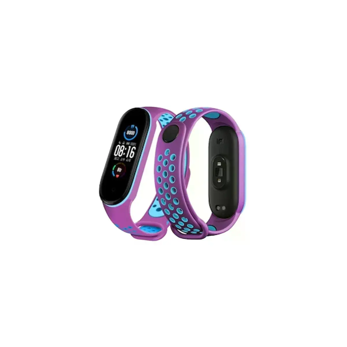 Xiao Band 6 Spor Delikli Kordon - Mor-mavi