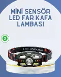 El Sensörlü LED Far Suya Dayanıklı Şarjlı Kafa Lambası-1