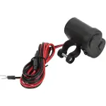 PM-20493 DC 12-45V Motosiklet Çakmaklık USB Şarj Soketi Su Geçirmez Kapaklı-2