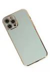Apple iPhone 12 Pro Kılıf Volet Silikon - Açık Yeşil-3