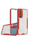Samsung Galaxy S23 Plus Kılıf Platin Silikon - Kırmızı-1