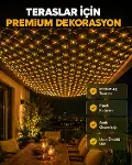 Dekoratif LED File Işık Ağ Tasarımlı Balkon Bahçe ve Oda Aydınlatması-1