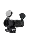 Magnifier 3x Yakınlaştırmalı Dürbün 22mm Ray Uyumlu, Katlanır Yaylı Ayaklı-4