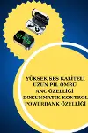 TWS Bluetooth Kulaklık ve Akıllı Saat Uyku Takibi Nabız Ölçer Uzun Pil Ömrü-2