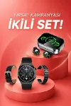 TWS Bluetooth Kulaklık ve Akıllı Saat Uyku Takibi Nabız Ölçer Uzun Pil Ömrü-1