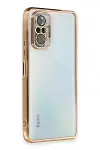 Xiao Red Note 10 Pro Kılıf Razer Lensli Silikon - Gold-1