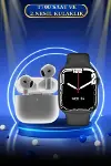 3.Nesil TWS Bluetooth Kulaklık ve Dokunmatik Ekran Akıllı Saat Sesli Görüşme-1