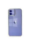 Apple iPhone 12 Kılıf Element Silikon - Gümüş-1