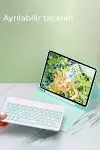 Apple iPad Pro 11 (2022) Kılıf KC01 Smart Klavyeli Tablet Kılıfı - Siyah-3