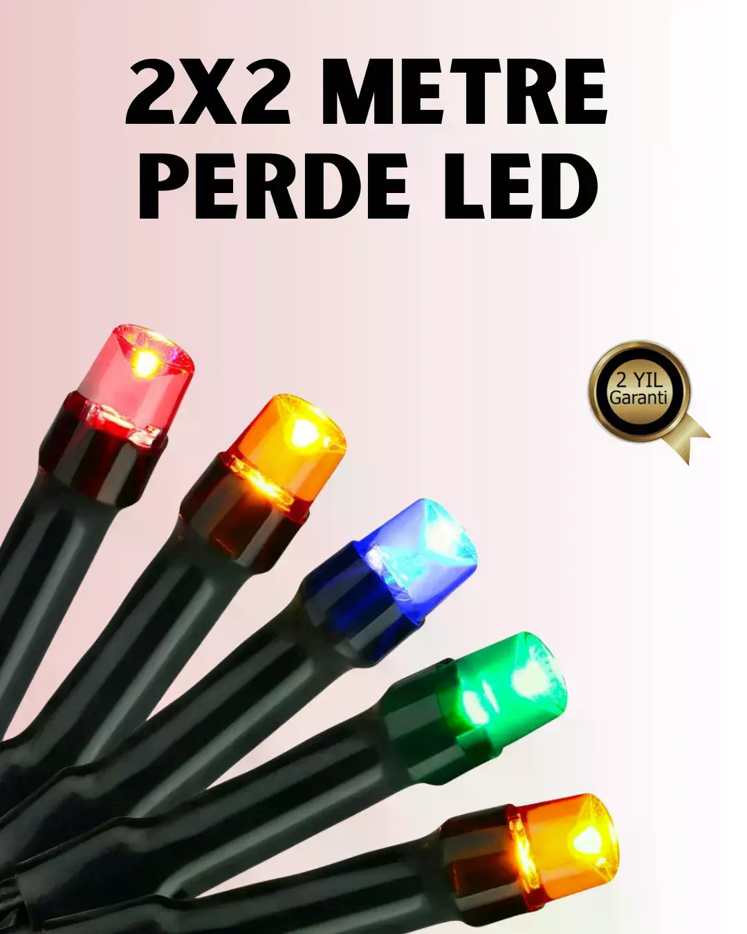 8 Modlu Zaman Ayarlı LED Perde Işık – Bahçe ve Balkon Dekorasyonu