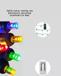 8 Modlu Zaman Ayarlı LED Perde Işık – Bahçe ve Balkon Dekorasyonu-2