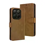 Xiao 15t Trend S Plus Kapaklı Kılıf - Taba-1