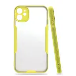 Apple iPhone 11 Kılıf Platin Silikon - Sarı-2