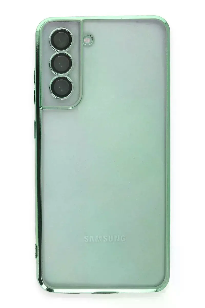 Samsung Galaxy S21 FE Kılıf Razer Lensli Silikon - Yeşil