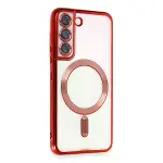 Samsung Galaxy S22 Kılıf Kross Magneticsafe Kapak - Kırmızı-2