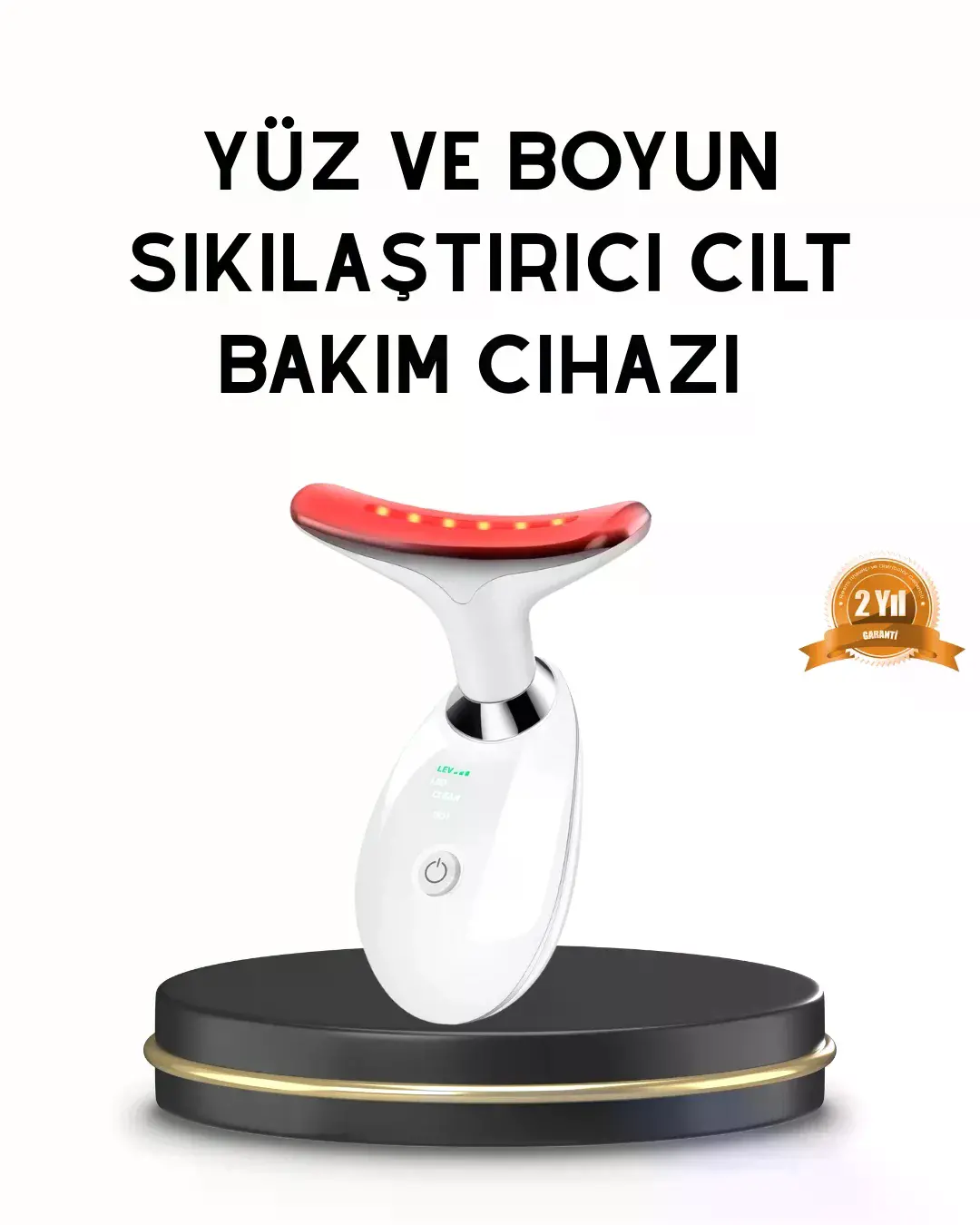 Boyun ve Gıdı Toparlayıcı EMS Cilt Sıkılaştırıcı 7000 Titreşim Isı Terapisi