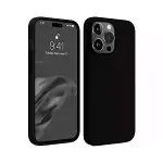 Apple iPhone 15 Pro Kılıf First Silikon - Siyah-3