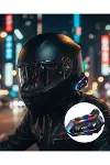 IPX6 Su Geçirmez Intercom 1000m Bağlantı 1000mAh Batarya RGB Işıklı-1