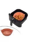Renkli Isıya Dayanıklı Yıkanılabilir Silikon Fırın Ve Airfryer Yuvarlak Model Pişirme Matı 20 Cm-1