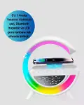 15W Hızlı Şarj Destekli LED Atmosfer Işığı ve Alarm Fonksiyonlu Lamba-3
