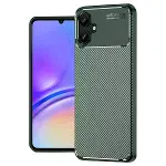 Samsung Galaxy A06 Kılıf Auto Focus Karbon Kapak - Koyu Yeşil-1