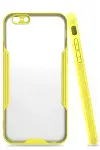 Apple iPhone 6 Kılıf Platin Silikon - Sarı-1