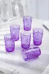 Akrilik Mor 6'lı Kısa Bardak & Su Meşrubat Kahve Yanı Bardağı 400 ml ( Cam Değildir )-2