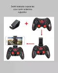 Çift og Joystick ve 14 Tuşlu Bluetooth Oyun Kumandası-4
