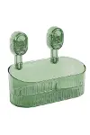 SN-29266 Vantuzlu Şeffaf Banyo Mutfak Rafı Organizer-1