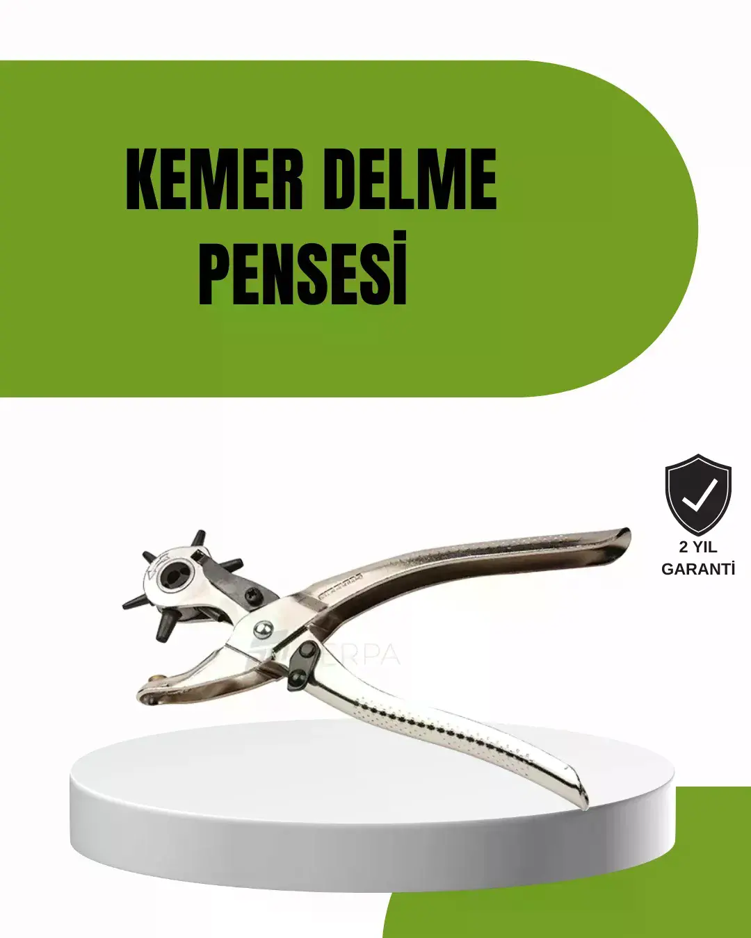 Deride Kemer Çanta Ayakkabı Delme Pensesi 6 Uçlu Döner Başlıklı Tar Aleti