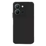 Vivo Y36 Kılıf Nano içi Kadife Silikon - Siyah-3