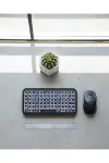 RGB Işıklı Kablosuz Mini Klavye 10 mm İnce Gövde-1