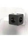 Isıya Dayanıklı Termal Akım Korumalı ve Çocuk Korumalı 3 Priz Girişli 3 USB Girişli Küp Priz-1