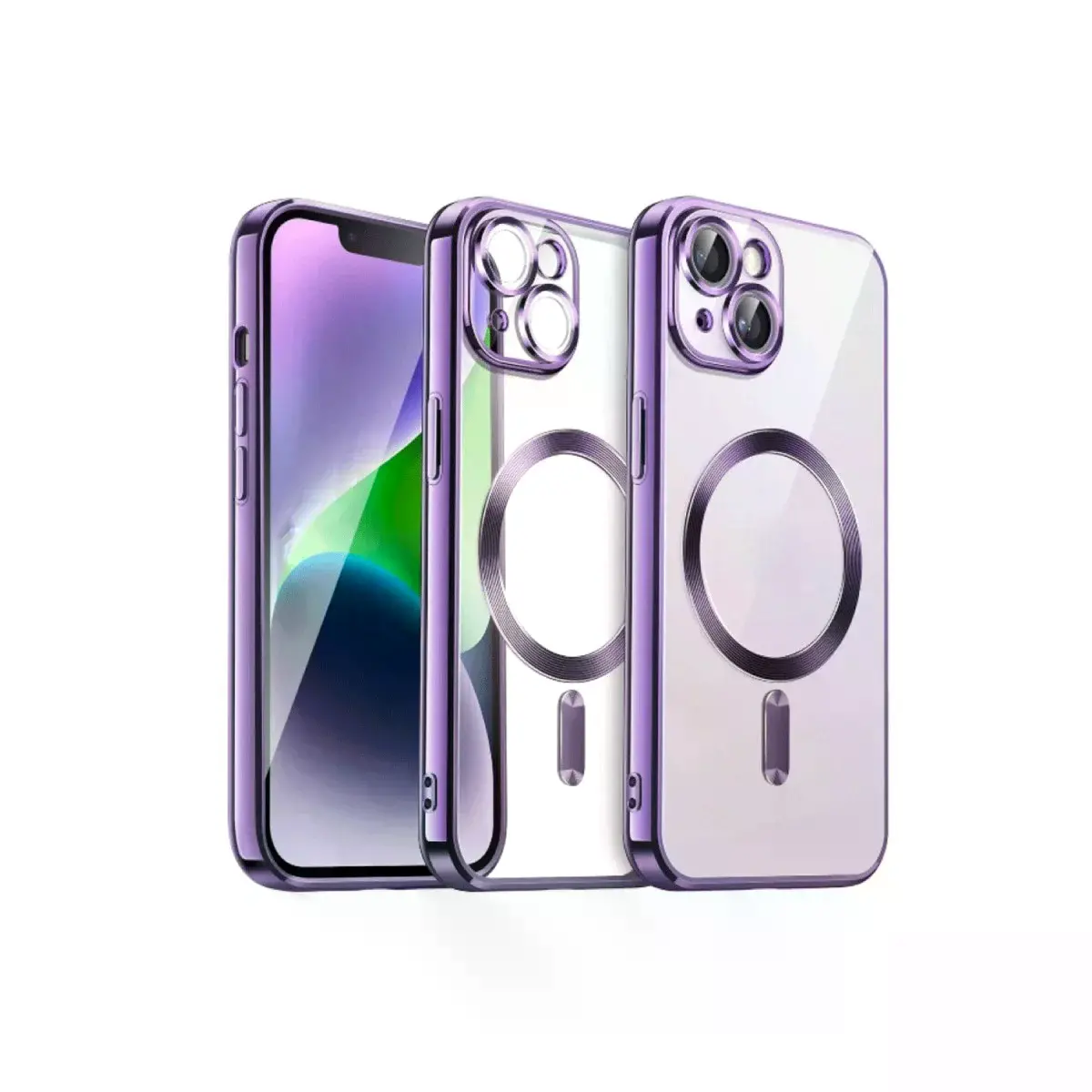 Apple İphone 15 Kılıf Kross Magneticsafe Kapak - Mor